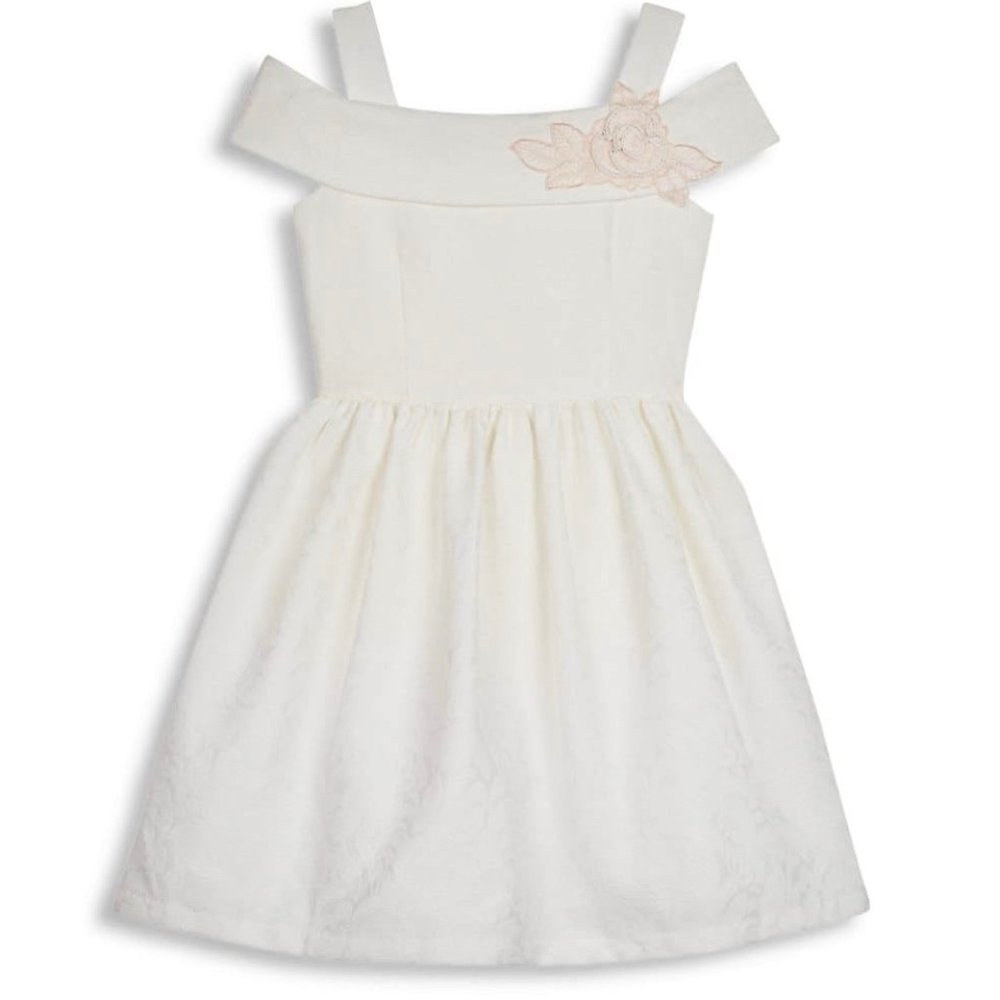 Belle by Badgley Mischka Cold-Shoulder Dress 10